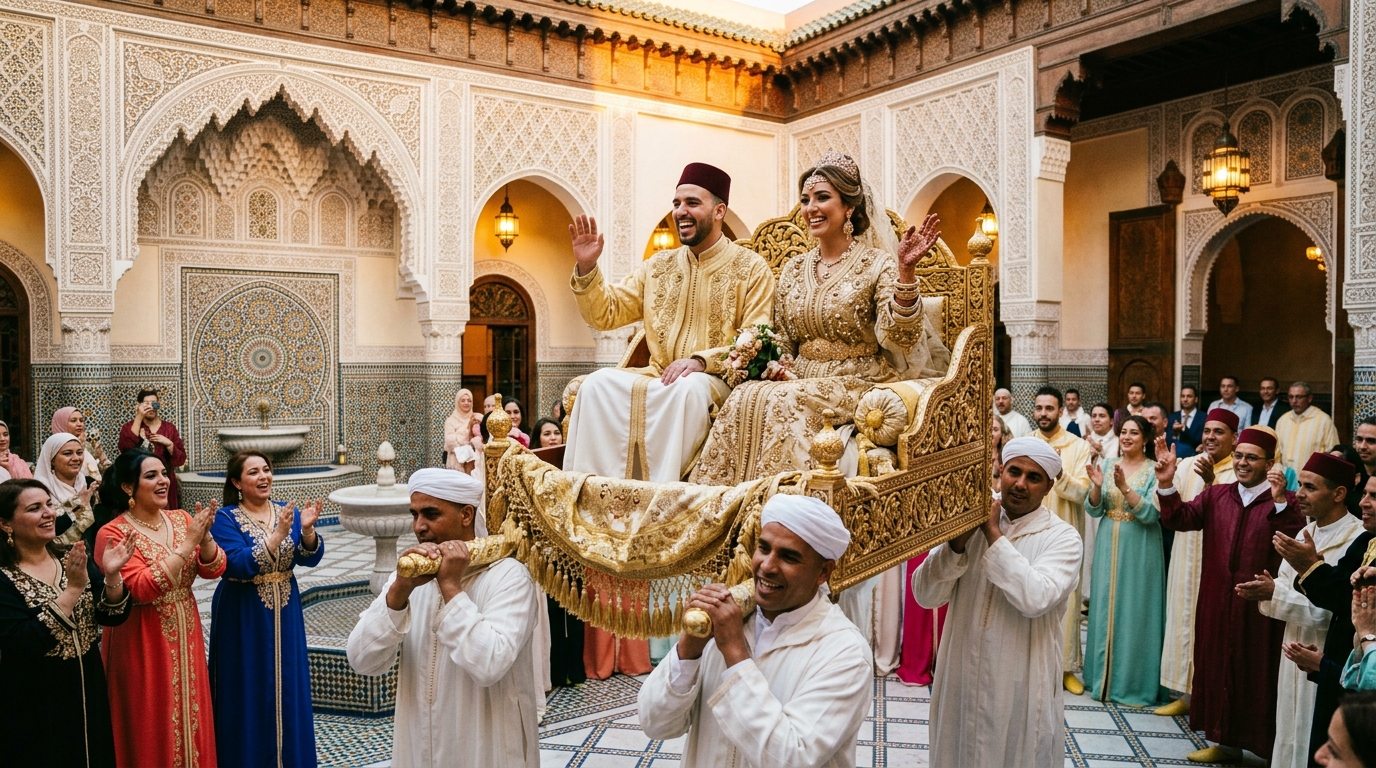 الزفاف المغربي خطوة بخطوة: من الخطبة إلى العمارية